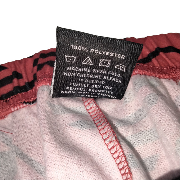 NBA Basketball Pants Lounge Mens Medium Fleece Red Black Elastic Waist NWT - Picture 6 of 6